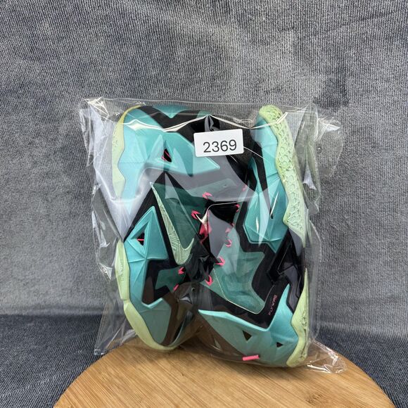 Nike LeBron 11 South Beach Shoes Mens Size 9 Teal Black Basketball 616175-330 - Picture 11 of 11